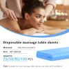 50PCS Disposable Bed Sheets, Blue Massage Spa Sheets, Soft Non-Woven Fabric Massage Table Bed Sheet Protective Duvets for Beauty Salon, Spa, Massage, Hotels, Beautician, 180 x 80 cm view 2