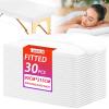 30PCS Disposable Fitted Massage Table Sheets, Elastic Spa Bed Covers, Breathable Non Woven Fabric Massage Table Protector for Tattoo, Hotel, Beauty Salon, Facial, Esthetician, 35" x 86" view 1
