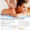 30PCS Disposable Fitted Massage Table Sheets, Elastic Spa Bed Covers, Breathable Non Woven Fabric Massage Table Protector for Tattoo, Hotel, Beauty Salon, Facial, Esthetician, 35" x 86" view 2