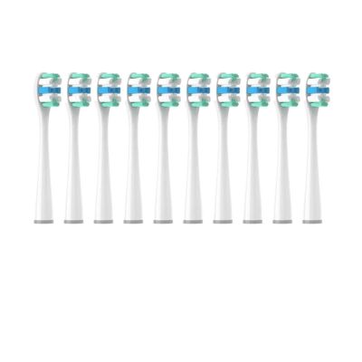 10PCS Vacuum Replacement Brush Heads Usmile Y1S/Y4/U1/U2/U3/P1/P4 SoftCompatible for Dupont Sonic Electric Toothbrush Clean Nozzles(10RoundCarePink)