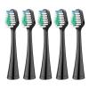 5 Replacement Toothbrush Heads Compatible with Aquasonic Duo Series Eletric Soft Bristle Effective Clean Teeth Plaque(White)