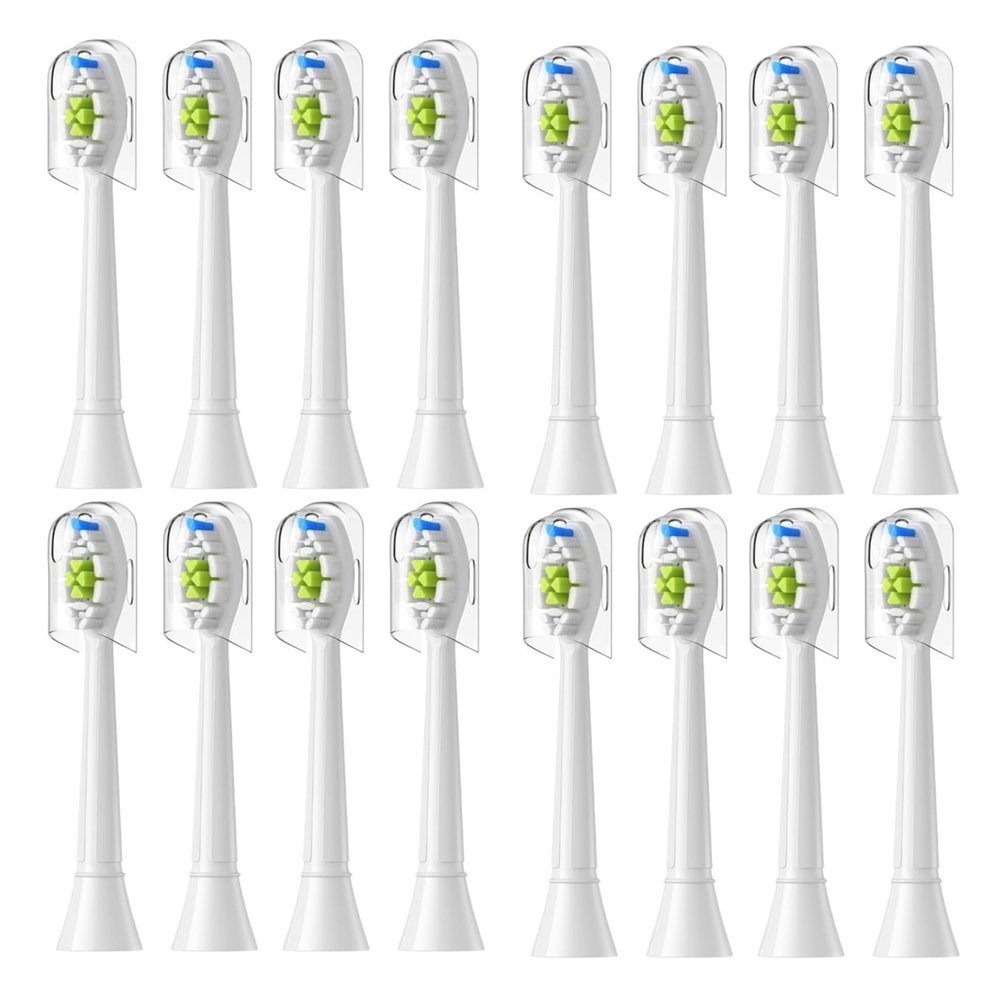 4/8/12/16pcs Replacement Toothbrush Heads, Compatible with Philips, Electric Brush Head 4100 6500 6100 7500 5300 1100(12pcs Black)