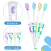 100 Pcs Kids Toothbrush Bulk, Soft Bristle Childrens Toothbrushes with Dust Covers, Individually Wrapped Manual Toothbrush for Hotel Travel Camping (4 Colors) view 3