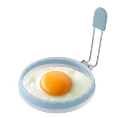 Egg Rings - 11.7 cm Fried Egg Moulds, Nylon Fried Eggs - Round Silicone, Stainless Steel Non-Stick Cooking Ring for Even Egg Shapes, Easy to Clean, Durable, Ideal for Breakfast and Kitchen