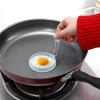 Egg Rings - 11.7 cm Fried Egg Moulds, Nylon Fried Eggs - Round Silicone, Stainless Steel Non-Stick Cooking Ring for Even Egg Shapes, Easy to Clean, Durable, Ideal for Breakfast and Kitchen view 2