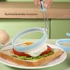 Egg Rings - 11.7 cm Fried Egg Moulds, Nylon Fried Eggs - Round Silicone, Stainless Steel Non-Stick Cooking Ring for Even Egg Shapes, Easy to Clean, Durable, Ideal for Breakfast and Kitchen view 3