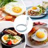Egg Rings - 11.7 cm Fried Egg Moulds, Nylon Fried Eggs - Round Silicone, Stainless Steel Non-Stick Cooking Ring for Even Egg Shapes, Easy to Clean, Durable, Ideal for Breakfast and Kitchen view 4