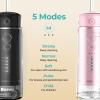 Bezvoi 2pcs Travel Oral Irrigator Wireless Teeth Cleaning: Oral Irrigator with 5 Modes, 180 ml Water Tank IPX7 Waterproof Electric Teeth Cleaner, Water Dental Floss with 6 Tips for Cleaning Travel view 2