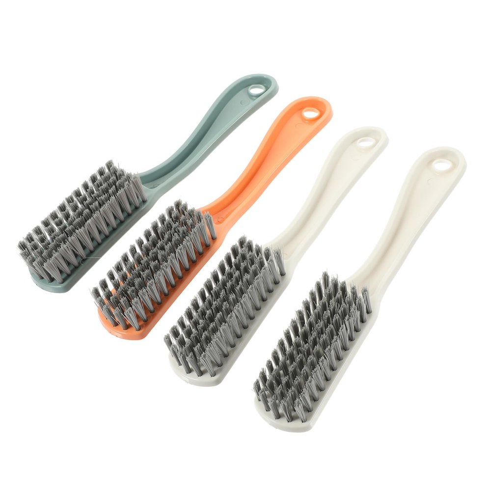 LIFKOME 4pcs Long Handle Brush Shoes Washing Brush for Laundry Cleaning Clothes Washing Tool Random Color