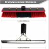11M Water Fed Pole Kit for Solar Panel & Window Cleaning, 20M Hose, Rotating Brush Head, Lightweight Washing Tool for Caravans & Solar Panels - Complete Cleaning System view 2