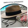Abaodam 10pcs Adjustable Windproof Hat Rope Straps for Golf Baseball Cap Clip Hat Strap Accessories Removable Chin Cord for Travel Fishing Running view 3