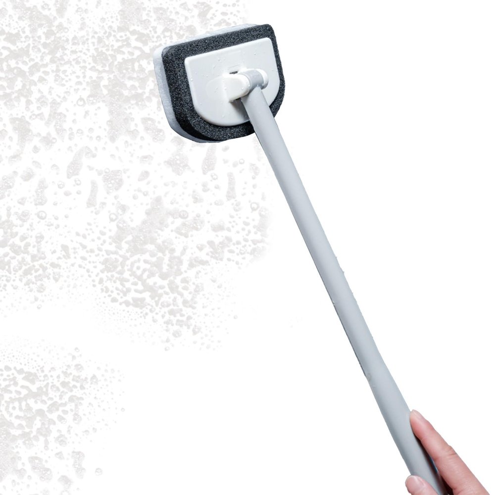 Cleaning Technology Rotation Shower Scrubber - Cleaning Detachable Brush, Bathroom Cleanings Brushes | Shower Brush for Cleanings, Tile Tub Floor Scrubber, Wall Glass Sponge Scrubbers for Bathroom