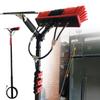 18FT-36FT Telescopic Window Cleaning Pole Kit - Extendable Brush for Conservatory Roofs, Solar Panel & Photovoltaic Cleaning, Perfect for High Reach Window Washing view 1