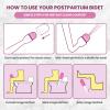 Peri Bottle for Postpartum Care 350ml Portable Bidet Bottle with 1 Nozzle Stored Inside | Travel Perineal Wash for New Mum Recovery, Feminine Hygiene, and Daily Intimate Care Pink view 3