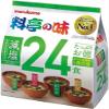 Japanese Instant Miso Soup, Marukome Ryotei no Aji - 24 Servings Variety Pack with 4 Flavours (Tofu, Spring Onion, Wakame, Fried Tofu) (Reduced Salt) view 1