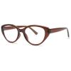 ALKAHE Classic Cat Eye Reading Glasses for Women Men Plastic Frame Eyeglasses Readers with Blue Light Blocking Brown Glasses 3.0 view 1