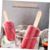 Amosfun 50pcs Wood Sticks for Crafts DIY Ice Sticks Wide Wooden for Craft Projects and Small Lollipop Making view 2