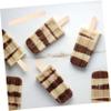 Amosfun 50pcs Wood Sticks for Crafts DIY Ice Sticks Wide Wooden for Craft Projects and Small Lollipop Making view 3
