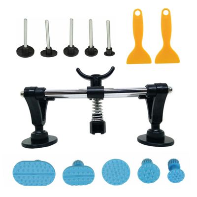 AKOOSY Tool Set Double Pole Bridge Dent Puller Tool for Includes Black Blue Pads Lifter Repair