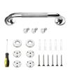 12 Inch Grab Rails for Bathroom, 304 Stainless Steel Non-Slip Grab Rail, Shower Grab Rail with Screwdriver Tools for Disabled Elderly Children Indoor Outdoor