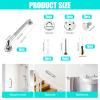 12 Inch Grab Rails for Bathroom, 304 Stainless Steel Non-Slip Grab Rail, Shower Grab Rail with Screwdriver Tools for Disabled Elderly Children Indoor Outdoor view 2