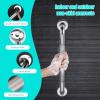 12 Inch Grab Rails for Bathroom, 304 Stainless Steel Non-Slip Grab Rail, Shower Grab Rail with Screwdriver Tools for Disabled Elderly Children Indoor Outdoor view 3