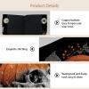 2 pack Halloween Pumpkin Cat Skull Tissue Box Cover Leather Facial Tissue Dispenser Box Holder for Dresser Bathroom Decorative view 3