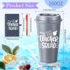 LemonRoad 36 Pcs Teacher Appreciation Gifts Bulk 16 oz Plastic Coffee Cup with Lid and Straw Notebooks and Pens Bulk Christmas Thank You Gift Set for Mentor, Lecturer, Counselor(Modern) view 2