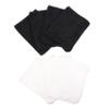 Homoyoyo 8Pcs Microfiber Face Cleaning Gloves for Women Soft Supple Beauty Mitts with Fine Stitching Portable Makeup Remover Mitts for Gentle Facial Cleansing and Exfoliation Black and view 1