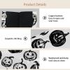 2 pack Seamless Pattern of Halloween Tissue Box Cover Leather Facial Tissue Dispenser Box Holder for Dresser Bathroom Decorative view 3
