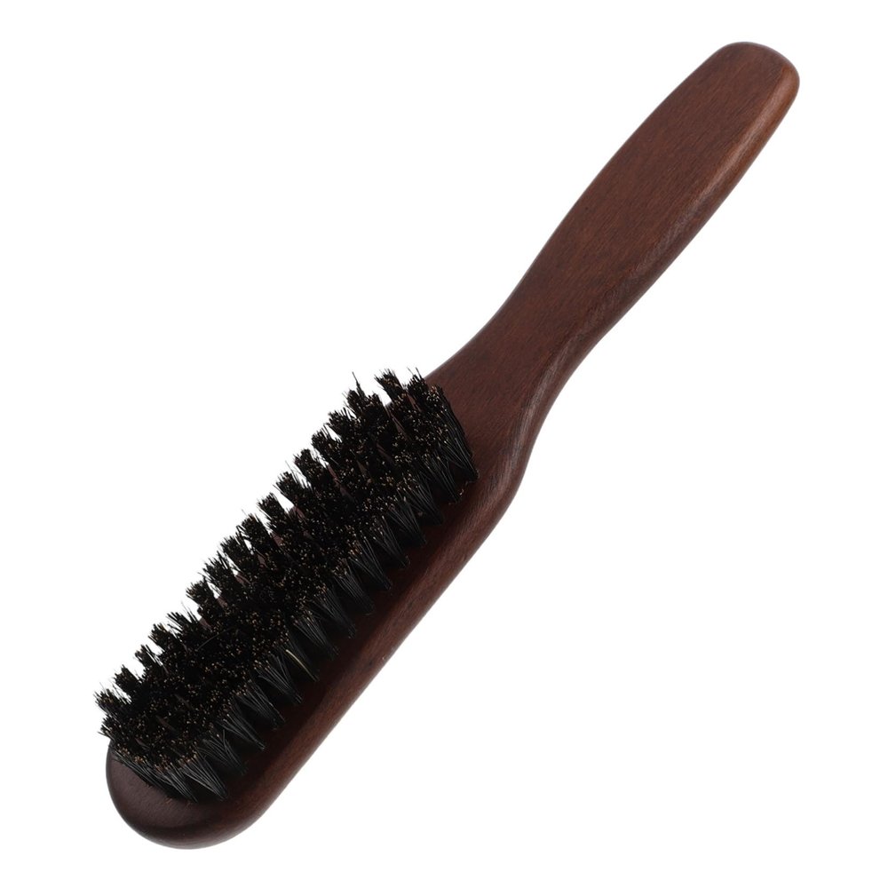 Anneome Beard Comb for Men Mens Styling Comb Wood Handle Beard Care Tool Bristles for Shaping and Grooming