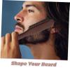 Anneome Beard Comb for Men Mens Styling Comb Wood Handle Beard Care Tool Bristles for Shaping and Grooming view 3
