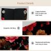 2 pack Textured Floral Vector Pattern (3) Tissue Box Cover, Decorative Tissue Box Dispenser for Bathroom, Parlors, Office, Bedroom Dresser, Vanity Countertop, Nightstand, Car, and Desk view 3