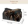 2 pack Textured Floral Vector Pattern (3) Tissue Box Cover, Decorative Tissue Box Dispenser for Bathroom, Parlors, Office, Bedroom Dresser, Vanity Countertop, Nightstand, Car, and Desk view 4