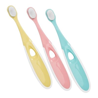 Beaupretty 3pcs Boys and Girls Training Toothbrush for Boy Girl's Dental Care Soft Bristles Teeth Nursing Brush for Daily Use Random Color