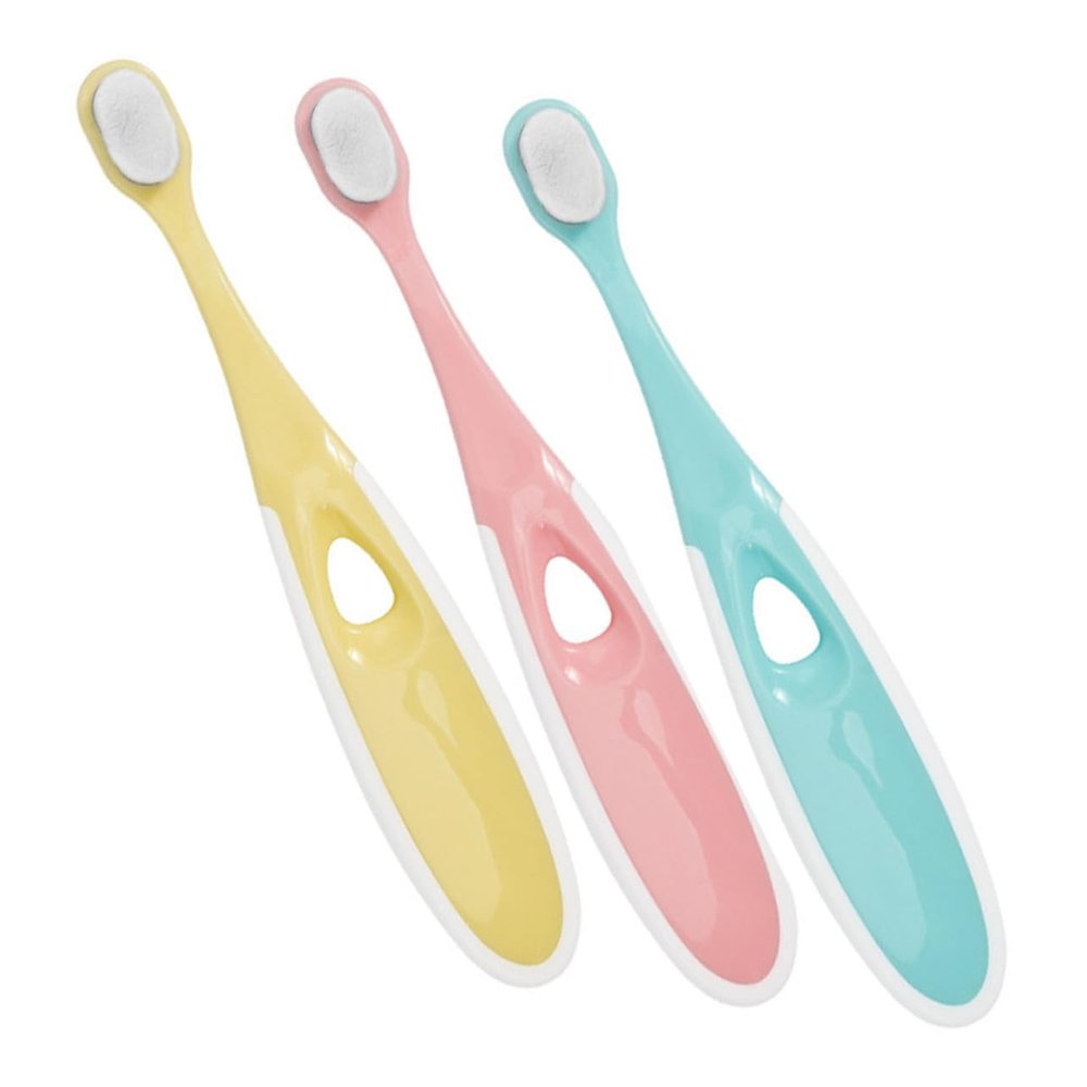 Beaupretty 3pcs Boys and Girls Training Toothbrush for Boy Girl's Dental Care Soft Bristles Teeth Nursing Brush for Daily Use Random Color