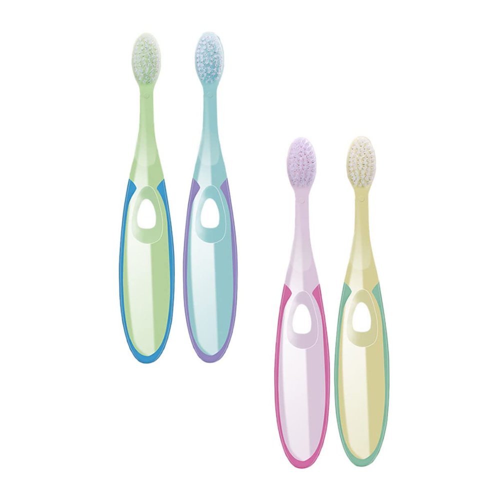 Hoement 4pcs Soft Bristle Toothbrush for Ages Cleaning Brush with Safe Materials Lightweight Dental Care Tool for Healthy Gums and Enamel Protection
