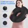 VLUVLA Donut Pillow Seat Cushion for Hemorrhoids, Memory Foam Ideal for Postpartum & Coccyx & Tailbone Pain Pressure Relief For Office Chair, Wheelchair, Office, Car view 3