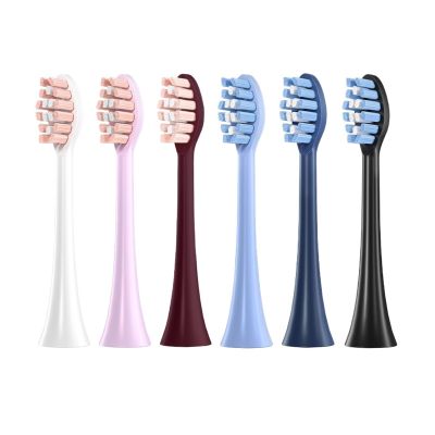 4 Pcs Replacement Brush Heads Compatible for FLYCO FT7105/FT7106/FT7108/FT7205 Electric Toothbrush Head Vacuum Packaging with Dust Cover(Multi)