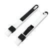 20 Groove Cleaning Brushes with Dustpan Set, Detachable Track Brush for Window Slots, AC Vents, Car Vents, Keyboard Cleaning, 7.28 Inch Blue and Black view 3