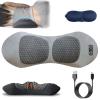 3-in-1 Back Therapy, 60 * 30cm Memory Foam Back Massager, Ergonomic Design with Airbag Lifting, Vibration & Heat, Easy Stress Relief for Neck, Shoulders and Back (Light Gray) view 1