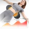 3-in-1 Back Therapy, 60 * 30cm Memory Foam Back Massager, Ergonomic Design with Airbag Lifting, Vibration & Heat, Easy Stress Relief for Neck, Shoulders and Back (Light Gray) view 3
