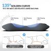 3-in-1 Back Therapy, 60 * 30cm Memory Foam Back Massager, Ergonomic Design with Airbag Lifting, Vibration & Heat, Easy Stress Relief for Neck, Shoulders and Back (Light Gray) view 4