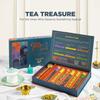M1SS Tea Treasure 6 Tube Gift Box with 6 Premium Loose Leaf Blends & Brass Infuser Lavender Vanilla, Chamomile, Turmeric, Cinnamon Green, Moroccan Mint & Himalayan Green Luxury Tea Gift Set view 2