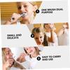 LRXIYODE 2pcs Soft-bristled Toothbrush for Ergonomic Handle and Tongue Cleaner Gentle Oral Care for Red Blue view 2