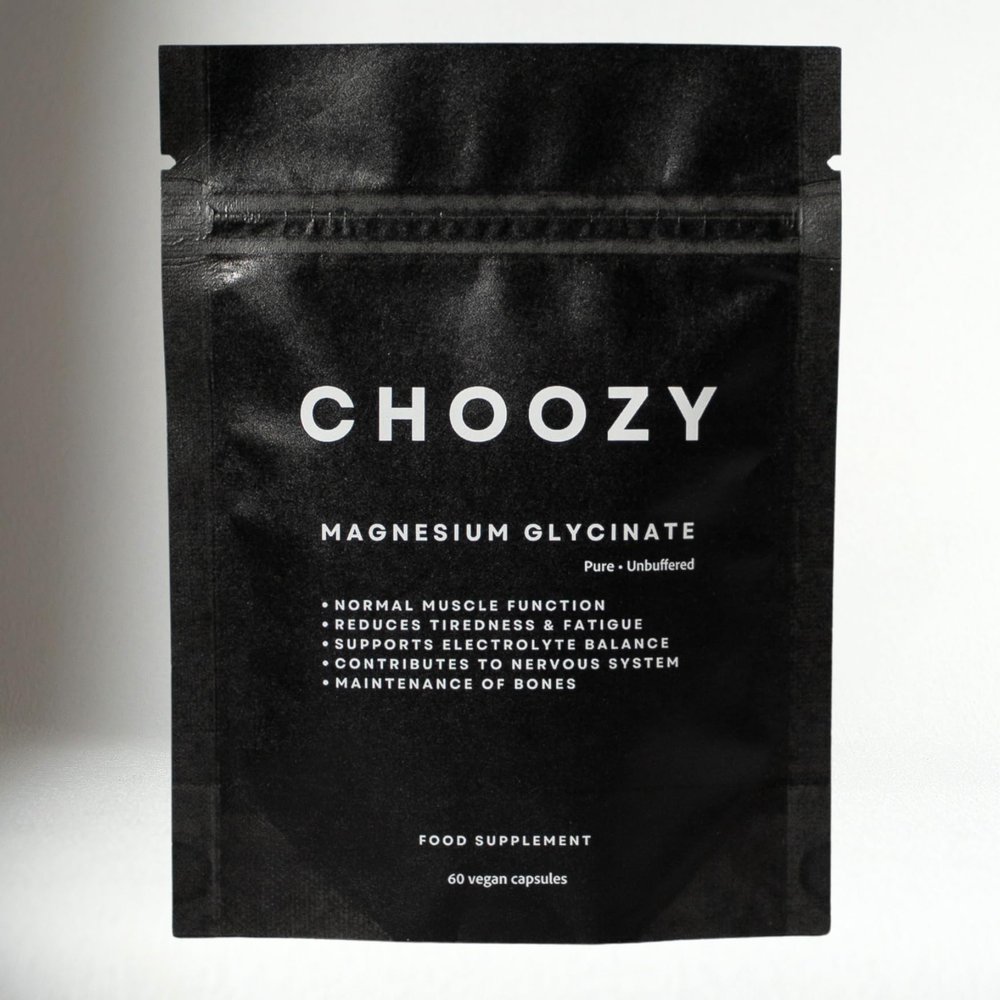CHOOZY The Purest Magnesium Glycinate | Formulated for the Best Sleep & Recovery | Gut-Friendly, Plastic-Free & Third-Party Tested in Germany