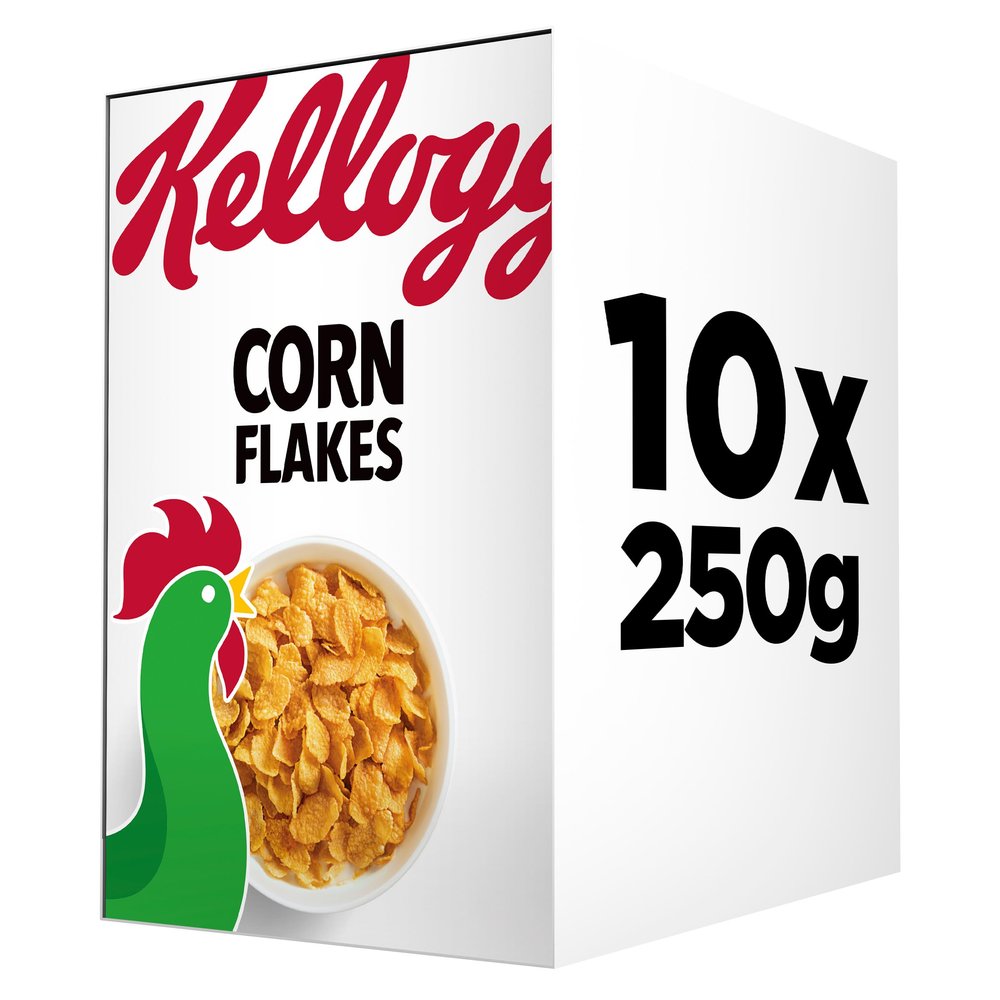 Kellogg's Corn Flakes Breakfast Cereal 10x250g