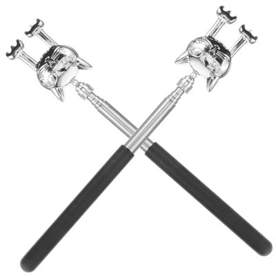 Veemoon 2pcs Stainless Steel Back Scratchers for Adults Manual Extendable Telescopic Back Scratcher Tool to Relieve Itching and Smooth Skin, for Home Relaxation