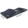 Massage Bed Cushion Wave Shape Beauty Mattress Curved Lash Bed Topper Lifting Leg Eyelash(Black) view 2