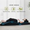 Massage Bed Cushion Wave Shape Beauty Mattress Curved Lash Bed Topper Lifting Leg Eyelash(Black) view 4